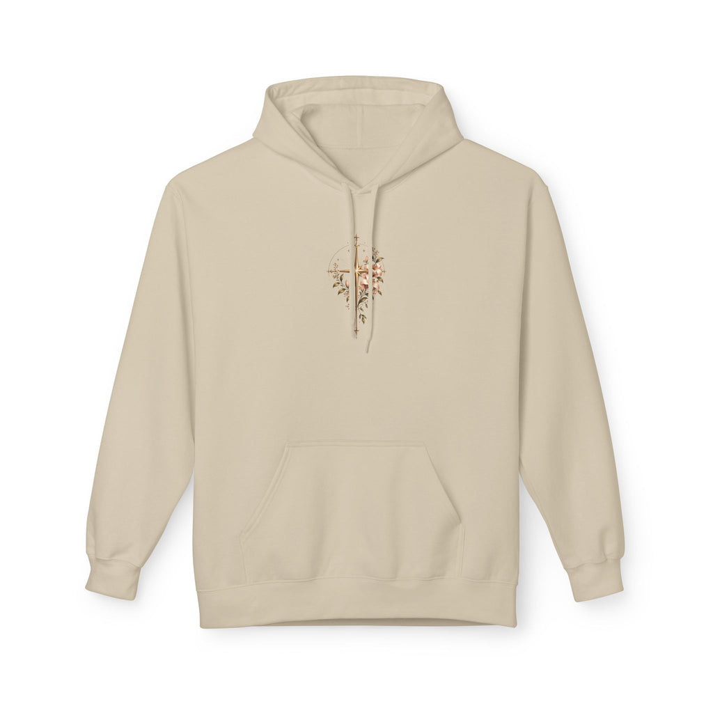 Heavens Yes Christian Hoodie Plumeria Floral Cross Hoodie Women's Faith Sweatshirt Christian Gift Religious Hoodie Hell No Heavens Yes