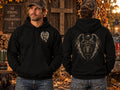 Divine Protection Christian Hoodie Daniel 6:22 Angel & Lion Hoodie Spiritual Warfare Gothic Christian Halloween Sweatshirt Lions Den Unisex